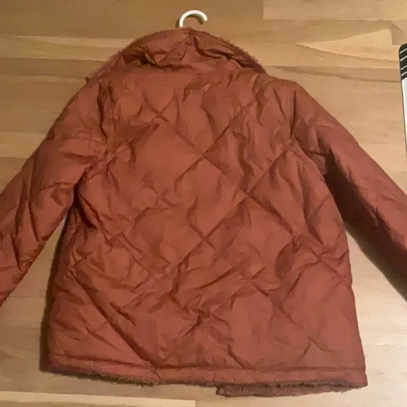 Madewell Rust Shearling Reversible Jacket - Picture 5 of 8